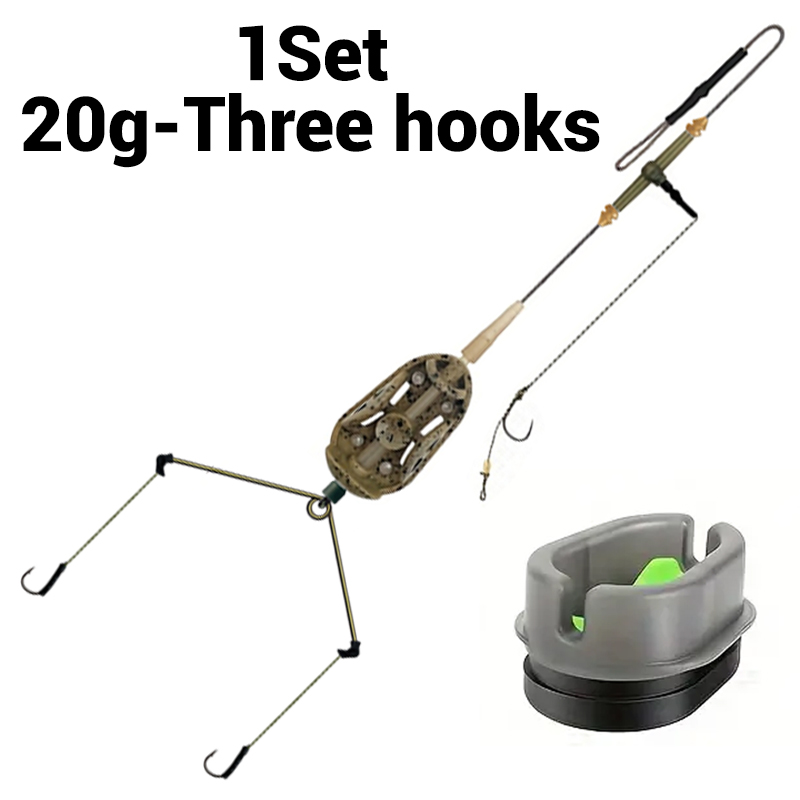Fishing Hook Assortment - 리드코어가 포함된 3개의 후크로 묶인 잉어