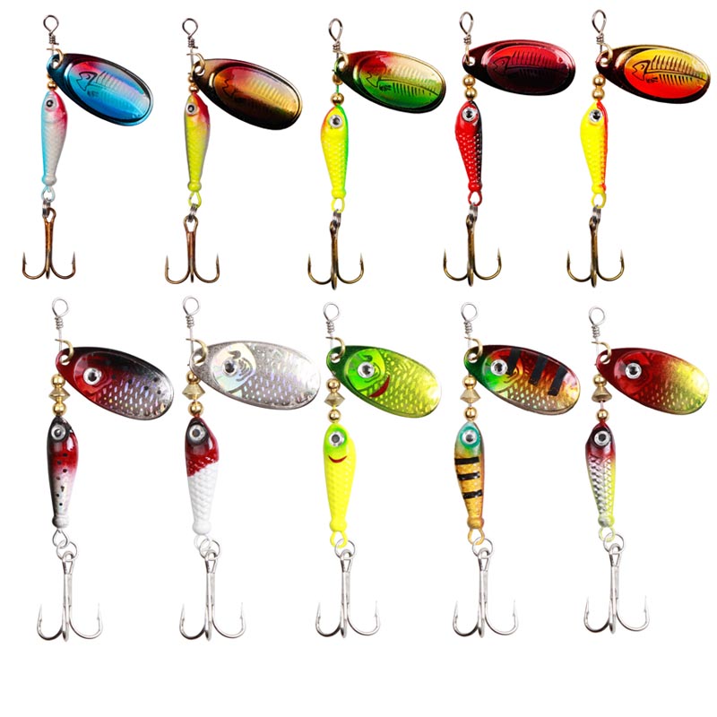 Fishing Hook Treble - 10 개/대 스피너 미끼 9.1g 7cm