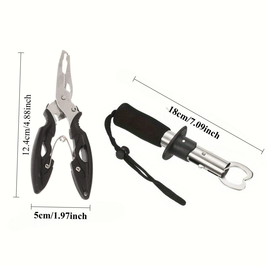 2pcs 물고기 컨트롤러 세트 포함 1pc 낚시 집게  - Fishing Hook Sharpener 리뷰 및 가격