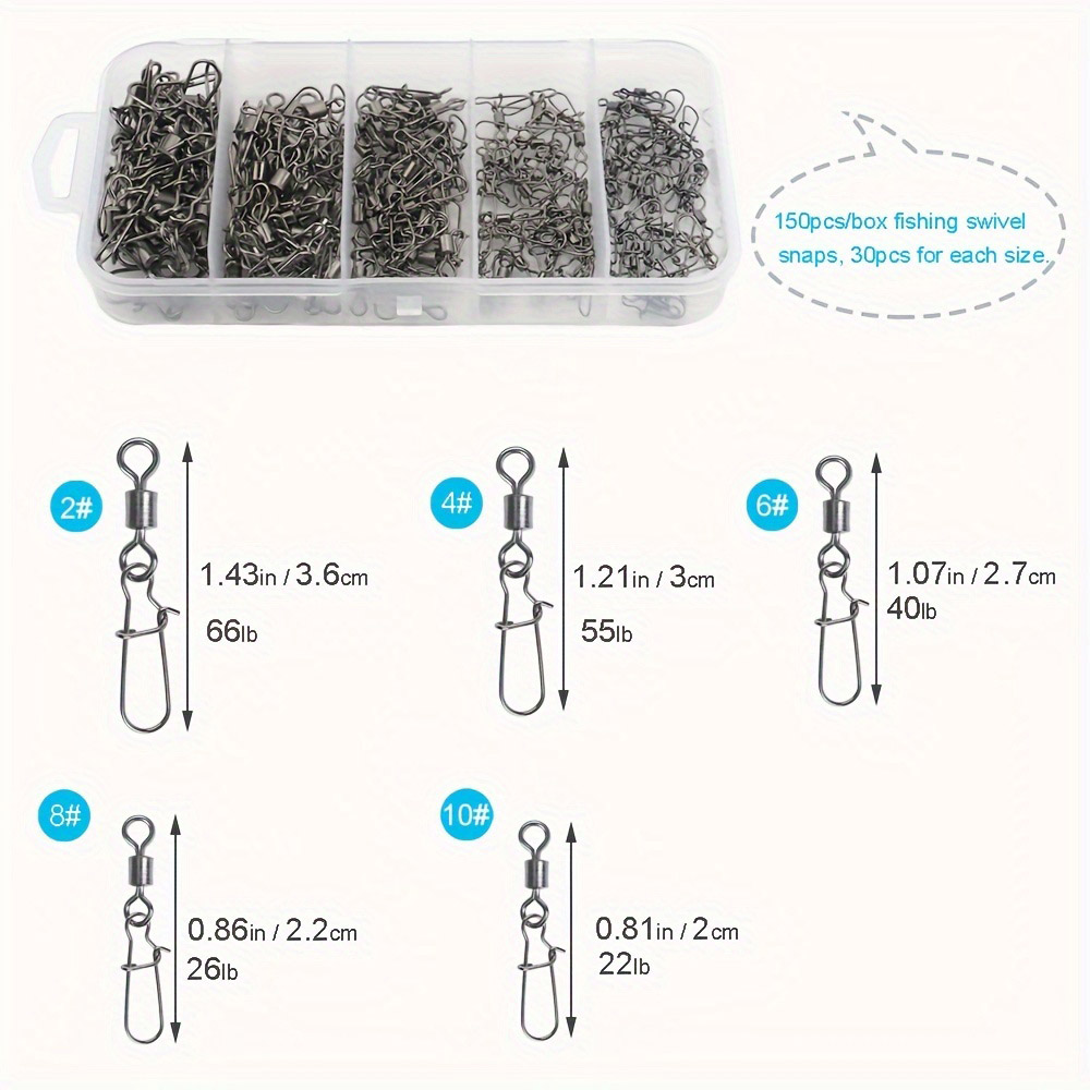 95/210 PCS 세트 낚시용 커넥터 기어 키트 2- - Fishing Hook Stainless Steel 리뷰 및 가격