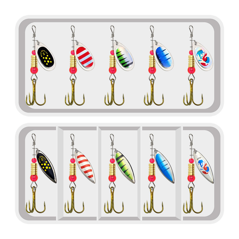 낚시 루어 스피너 회전 스푼, 루어 키트, 복합 미끼, - Fishing Hook Treble 리뷰 및 가격