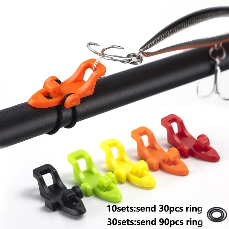 1-10pcs 낚싯대 폴 훅 키퍼 루어 베이트 홀더 루 - Fishing Hook Jig 리뷰 및 가격