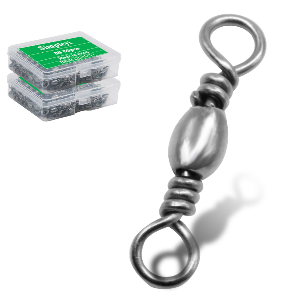 50pcs/1Box 스테인레스 스틸 낚시 볼 베어링 롤 - Fishing Hook Stainless Steel 리뷰 및 가격