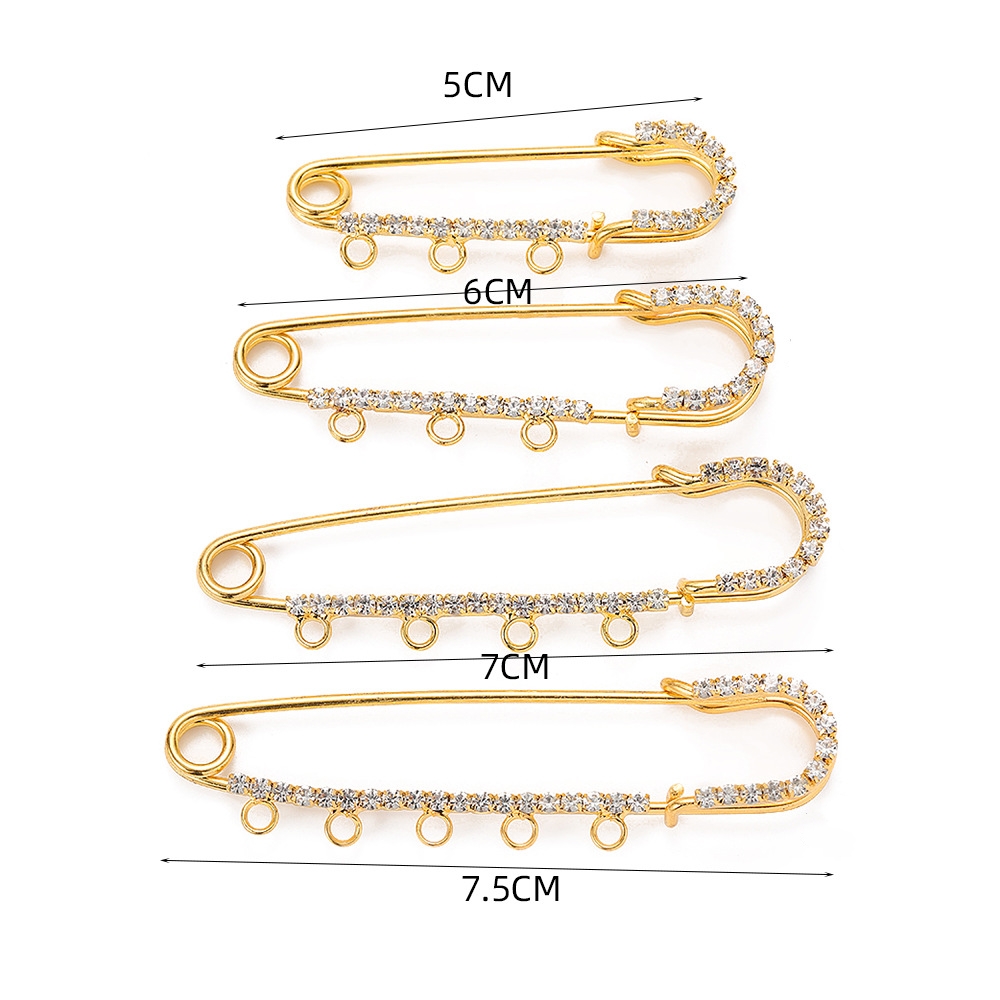 5개입 라인스톤 참 장식 안전핀 롱 브로치 베이스 3/ - Fishing Hook Size 리뷰 및 가격