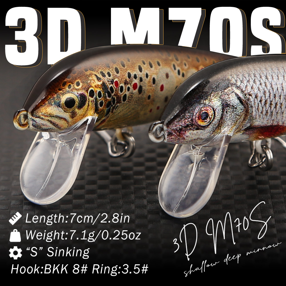 B&U Sinking Minnow Fishing Lur - Fishing Hook Treble 리뷰 및 가격