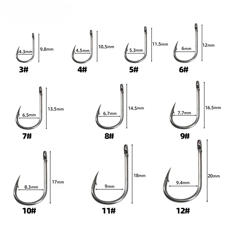 50-1600개/박스 낚시 바늘 탄소강 강력하고 날카로 - Fishing Hook Assortment 리뷰 및 가격
