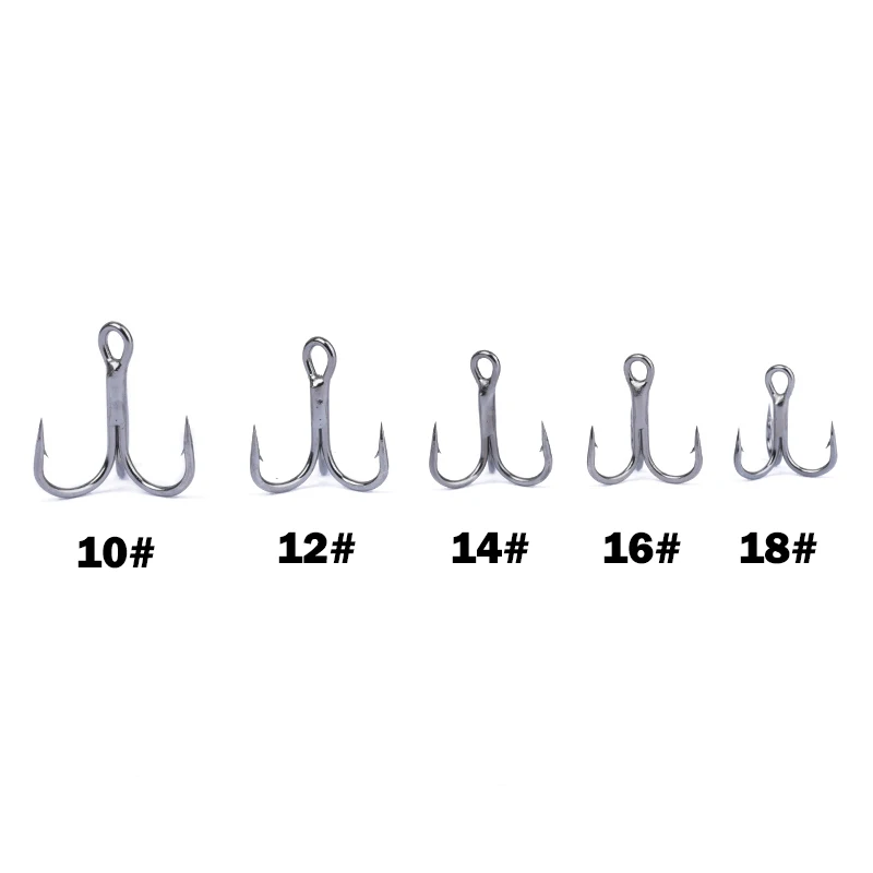 새로운 10개 3x 강력한 슈퍼 샤프 라운드 트레블 후 - Fishing Hook Assortment 리뷰 및 가격