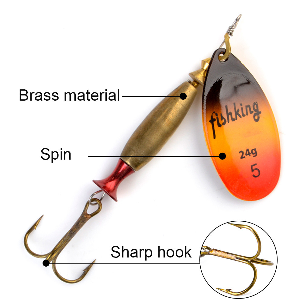 NGB 롱 캐스트 스피너 베이트 낚시 루어 18g 24 - Fishing Hook Treble 리뷰 및 가격