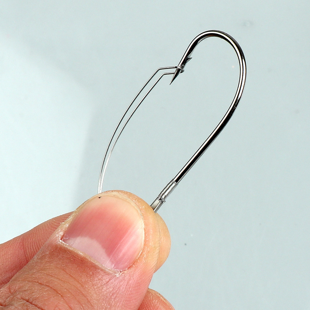 10 개/상자 낚시 엉뚱한 잡초 없는 후크 가시 물고기 - Fishing Hook Weedless 리뷰 및 가격