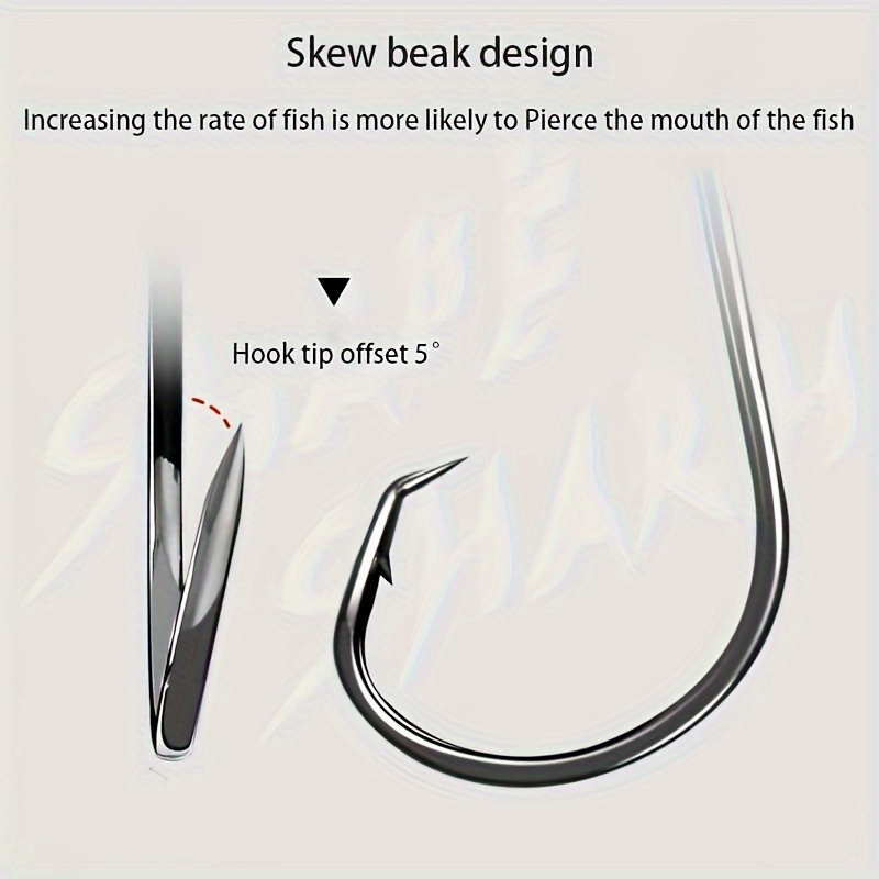 50개 서클 후크 낚시 장비 문어 후크 바닷물 1 #  - Fishing Hook Assortment 리뷰 및 가격